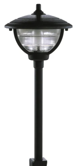 Paradise GL22788BK 12 Volt Black Palm Series Path Light