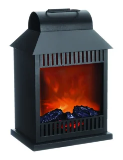 Paradise Lighting Black Metal Battery-Operated LED Flameless Lantern
