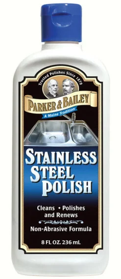 Parker & Bailey Mild Scent Non-Abrasive Stainless Steel Polish Cream 8 oz. (Pack of 6)