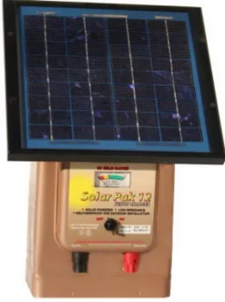 Parmak Electric Fence Charger, 30-Mile, Low Impedance, Solar Pak, 12-Volt Battery