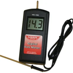 Parmak Precision Plastic Black 9V Low Impedance Precision Digital Electric Fence Tester