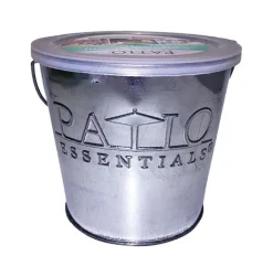 Patio Essentials Galvanized Citronella Candle For Mosquitoes/Other Flying Insects 17 oz. (Pack of 6)