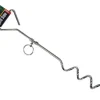 PDQ Boss Pet Silver Steel Dog Tie Out Stake Large