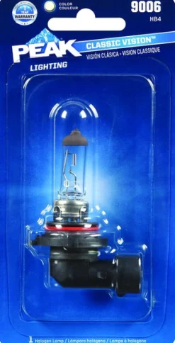 Peak Classic Vision Halogen High/Low Beam Automotive Bulb 9006 HB4