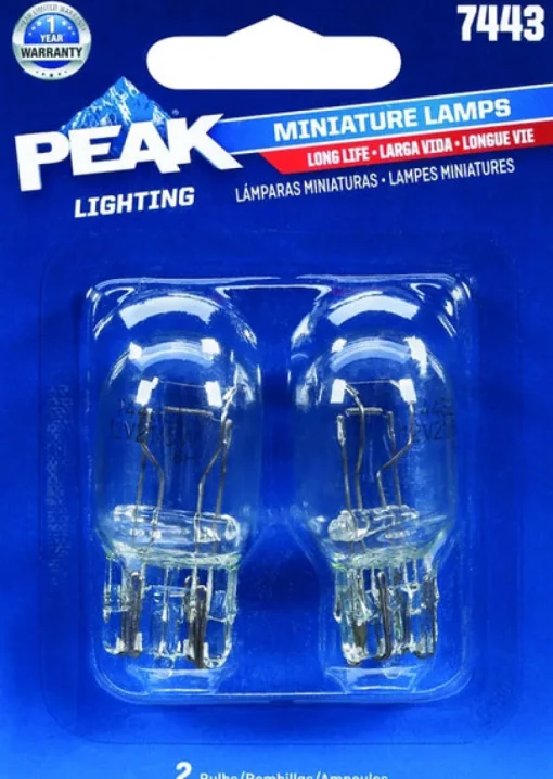 Peak Halogen Parking/Stop/Tail/Turn Miniature Automotive Bulb 7443
