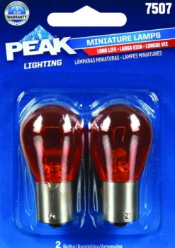 Peak Halogen Parking/Stop/Tail/Turn Miniature Automotive Bulb 7507