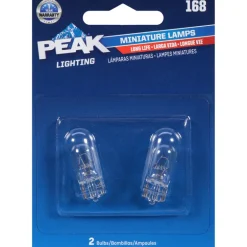 Peak Incandescent Indicator Miniature Automotive Bulb 168