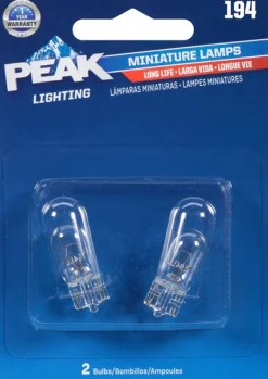 Peak Incandescent Indicator Miniature Automotive Bulb 194
