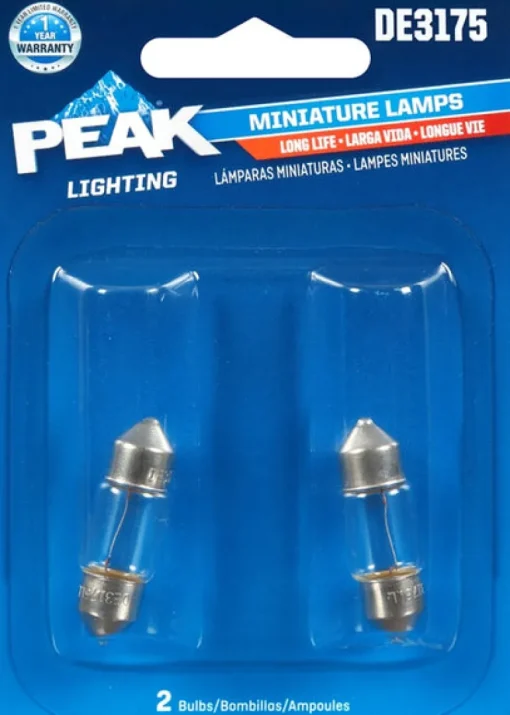 Peak Incandescent Indicator Miniature Automotive Bulb DE3175