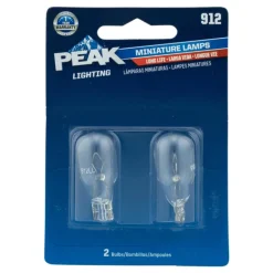 Peak Incandescent Indicator Miniature Automotive Bulb 912