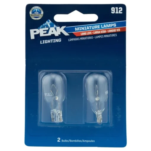 Peak Incandescent Indicator Miniature Automotive Bulb 912
