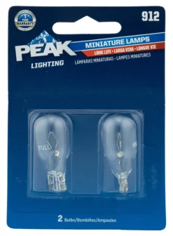 Peak Incandescent Indicator Miniature Automotive Bulb 912