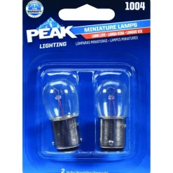 Peak Long Life Incandescent Courtesy/Glove/License/Trunk Miniature Automotive Bulb 1004