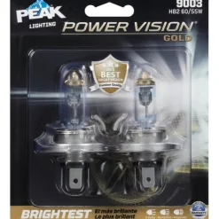 Peak Power Vision Halogen High/Low Beam Automotive Bulb 9003 HB2 60/55W