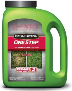 Pennington One Step Complete Bermuda Grass Sun or Shade Seed/Fertilizer/Mulch Repair Kit 5 lb