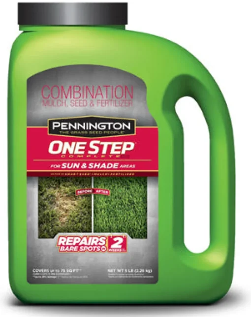 Pennington One Step Complete Mixed Sun or Shade Seed/Fertilizer/Mulch Repair Kit 5 lb