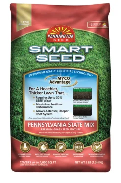Pennington Smart Seed Pennsylvania State Mixed Sun or Shade Grass Seed and Fertilizer 3 lb