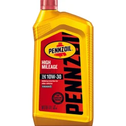 PENNZOIL High Mileage Vehicle 10W-30 4 Cycle Engine Motor Oil 1 qt. (Pack of 6)