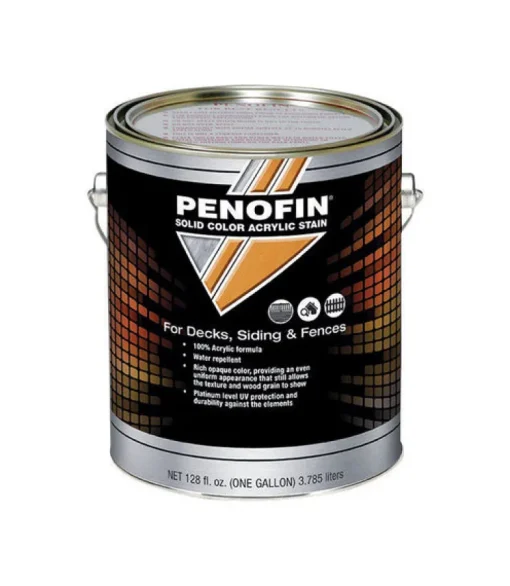 Penofin Solid Tintable White White Acrylic Deck, Siding and Fence Stain 1 gal. (Pack of 4)