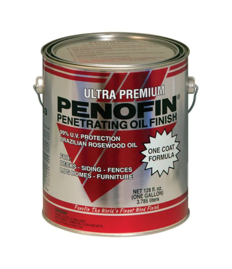 Penofin Ultra Premium Transparent Hickory Oil-Based Wood Stain 1 gal (Pack of 4).