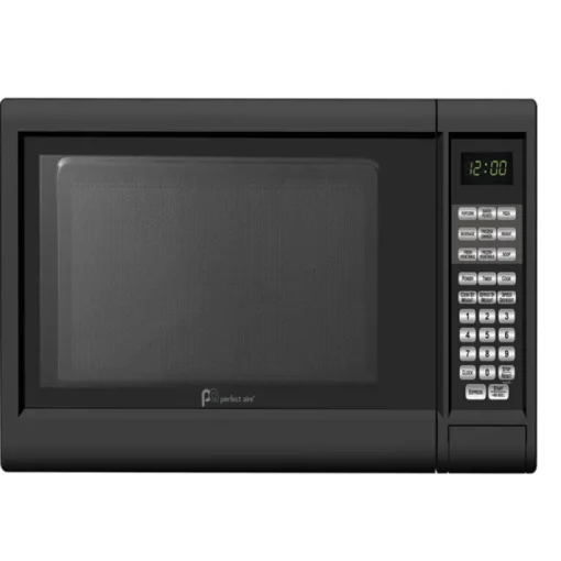 Perfect Aire 1.3 cu. ft. Black Microwave 1000 watt