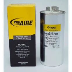 Perfect Aire ProAire 70+7.5 MFD 370 V Round Run Capacitor