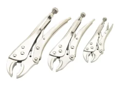 Performance Tool 3 pc Drop Forged Steel Locking Pliers Set