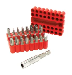 Performance Tool Assorted 1 in. L Security Bit Set Multi-Material 33 pc