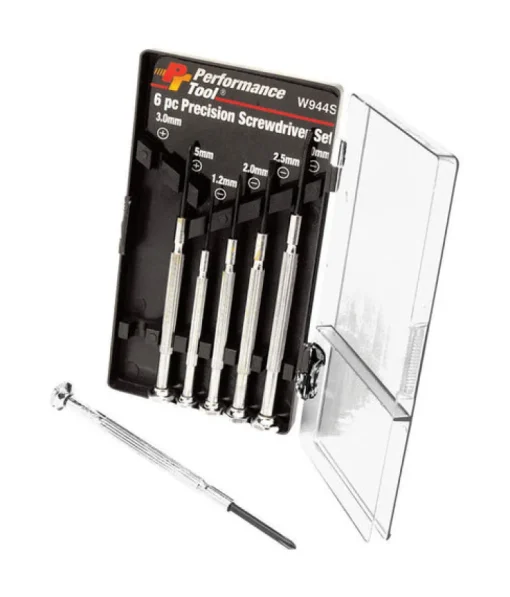 Performance Tool Phillips/Slotted 6-in-1 Interchangeable Screwdriver Set 6 pc