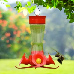 Perky Pet hummingbird feeder with FREE 12” metal hook