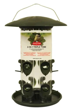 Perky-Pet Wild Bird 6 lb. Plastic Bird Feeder 12 ports