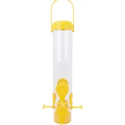 Perky-Pet Finch 1.5 lb. Glass/Metal Tube Bird Feeder 6 ports