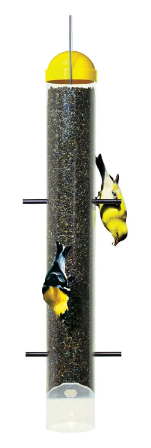 Perky-Pet Finch 2 lb Plastic Upside-Down Bird Feeder 6 ports