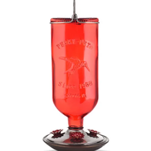 Perky-Pet Hummingbird 16 oz. Glass Nectar Feeder 4 ports (Pack of 2)