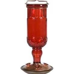 Perky-Pet Hummingbird 24 oz. Glass Nectar Feeder 4 ports (Pack of 2)