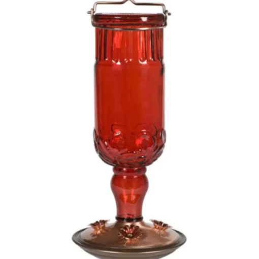 Perky-Pet Hummingbird 24 oz. Glass Nectar Feeder 4 ports (Pack of 2)