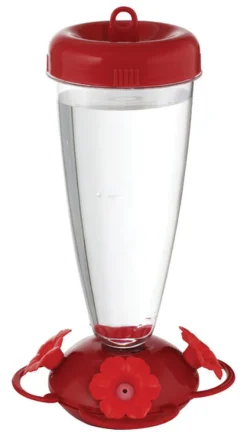 Perky-Pet Hummingbird 24 oz. Plastic Nectar Feeder 4 ports (Pack of 4)