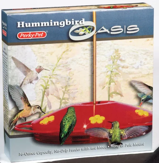 Perky-Pet Hummingbird 16 oz Plastic Dish Nectar Feeder 6 ports