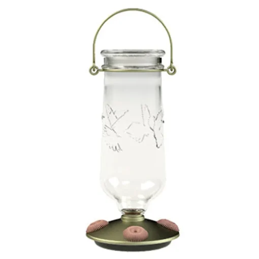 Perky-Pet Hummingbird 32 oz. Glass/Plastic Desert Bloom Nectar Feeder 5 ports (Pack of 2)