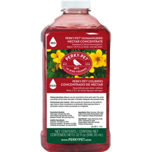 Perky-Pet Hummingbird Nectar Concentrate Sucrose 32 oz. (Pack of 6)