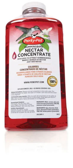 Perky-Pet Hummingbird Nectar Concentrate Sucrose 32 oz. (Pack of 6)