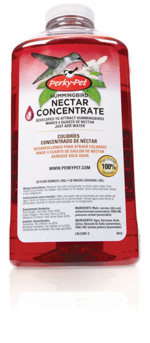 Perky-Pet Hummingbird Nectar Concentrate Sucrose 32 oz. (Pack of 6)