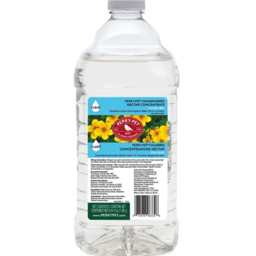 Perky-Pet Hummingbird Nectar Concentrate Sucrose 64 oz. (Pack of 6)