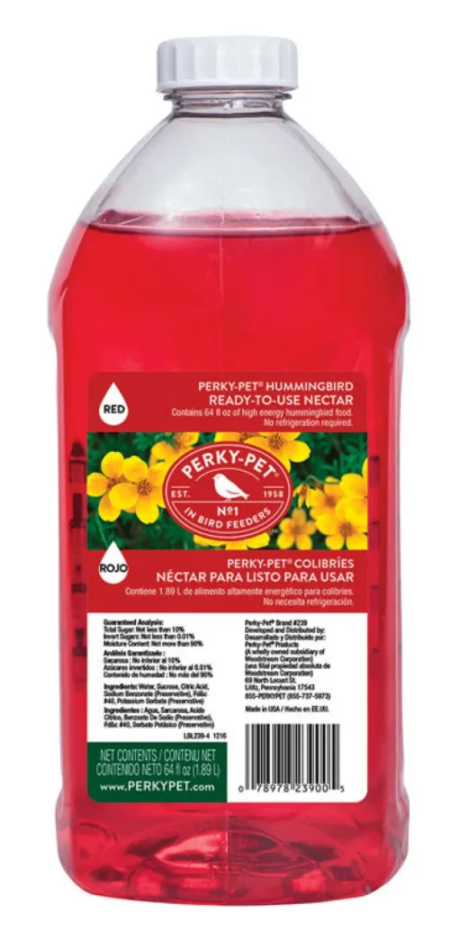 Perky-Pet Hummingbird Sucrose Nectar 64 oz