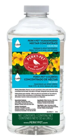 Perky-Pet Hummingbird Sucrose Nectar Concentrate 32 oz