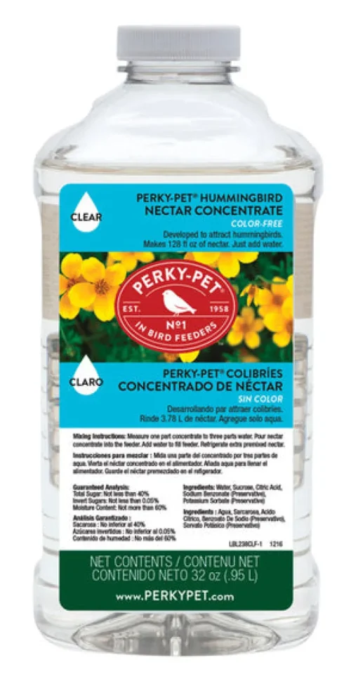 Perky-Pet Hummingbird Sucrose Nectar Concentrate 32 oz