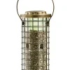 Perky-Pet Squirrel Stumper Wild Bird 3 lb Metal/Plastic Twist-Lock Lid Bird Feeder 8 ports