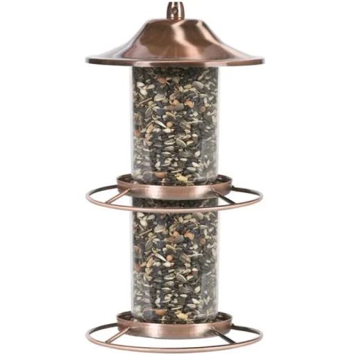 Perky-Pet Wild Bird 4.5 lb. Copper Panarama Bird Feeder