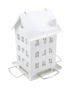 Perky-Pet Wild Bird 2.8 lb Metal Farmhouse Bird Feeder 4 ports (Pack of 2)