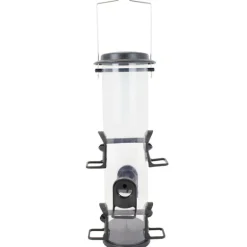 Perky-Pet Wild Bird 4 lb. Plastic Tube Bird Feeder 6 ports